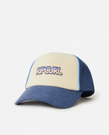 The Rip Curl Womens Mixed Revival Trucker Cap in Dark Blue