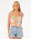 The Rip Curl Womens Cala Vadella Top in Multi