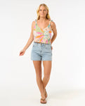 The Rip Curl Womens Cala Vadella Top in Multi