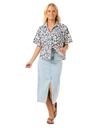 The Rip Curl Womens Las Dalias Shirt in Navy