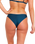 Modern Rib Cheeky Bikini Bottoms in Dark Blue