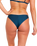 Modern Rib Cheeky Bikini Bottoms in Dark Blue