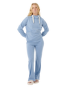 Cosy Flare Trousers in Blue Marle
