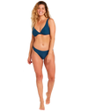 Modern Rib B/C Cup Bikini Top in Dark Blue