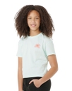 Girls Sunrise Crop T-Shirt in Mint