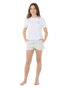 Girls Sunrise Crop T-Shirt in White