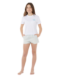 Girls Sunrise Crop T-Shirt in White