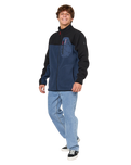 The Rip Curl Mens Anti Series Search Zip Fleece Jacket in Light Navy