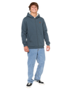 The Rip Curl Mens Icons Lined Zip Hoodie in Pine Night