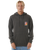 The Rip Curl Mens Surf Revival Lined Up Hoodie in Washed Black
