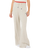 Surf Side Spliced Wide Leg Trousers in Grey Marle