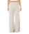 Surf Side Spliced Wide Leg Trousers in Grey Marle