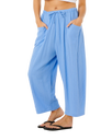 Premium Holiday Barrel Trousers in Cornflower Blue