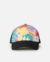 The Rip Curl Womens Mixed Yardage Trucker Cap in Red