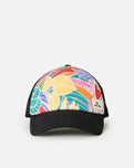 The Rip Curl Womens Mixed Yardage Trucker Cap in Red