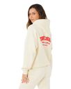 The Rip Curl Womens Surf Puff Heritage Hoodie in Cayenne