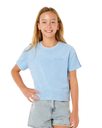 The Rip Curl Girls Girls Sunshine Squad Terry T-Shirt in Light Blue