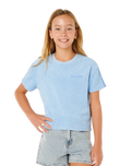 The Rip Curl Girls Girls Sunshine Squad Terry T-Shirt in Light Blue