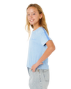 The Rip Curl Girls Girls Sunshine Squad Terry T-Shirt in Light Blue