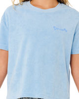 The Rip Curl Girls Girls Sunshine Squad Terry T-Shirt in Light Blue