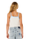 Girls Sunshine Squad Rib Vest in Bone