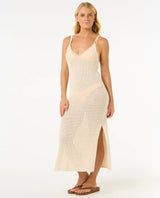 The Rip Curl Womens Cala Vadella Crochet Dress in Off White