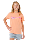 Girls Molokai T-Shirt in Salmon