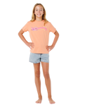 Girls Molokai T-Shirt in Salmon