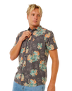 The Rip Curl Mens Sessions Aerotech Shirt in Black