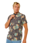 The Rip Curl Mens Sessions Aerotech Shirt in Black