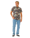The Rip Curl Mens Sessions Aerotech Shirt in Black