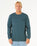 The Rip Curl Mens Stapler Crew Sweatshirt in Pine Night