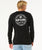 The Rip Curl Mens Stapler Crew Sweatshirt in Black