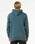 The Rip Curl Mens Stapler Hoodie in Pine Night