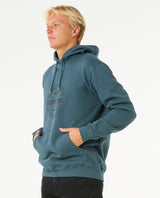 The Rip Curl Mens Stapler Hoodie in Pine Night