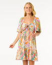 The Rip Curl Womens Cala Vadella Mini Dress in Multi