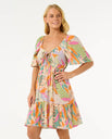 The Rip Curl Womens Cala Vadella Mini Dress in Multi