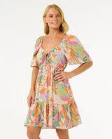 The Rip Curl Womens Cala Vadella Mini Dress in Multi