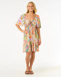The Rip Curl Womens Cala Vadella Mini Dress in Multi