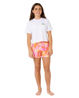 Girls Catalina Island Crop T-Shirt in White