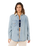Surf Side Relaxed Denim Shirt in Washed Blue