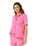 Hotel Malibu Embroidered Shirt in Super Pink