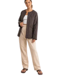 Escapade Quilted Jacket in Dark Oak