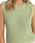 Shell Beach Vest in Sage