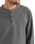 Vintage Terry Henley Long Sleeve T-Shirt in Silver Pine