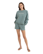 Logo Fleece Walkshorts in Sage