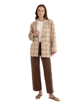 Arlo Long Jacket in Berry
