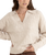 Lexie Collared Jumper in Natural