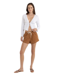 Cord Sundown Everyday Walkshorts in Brown