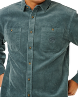 Premium Surf Cord Shirt in Pine Night